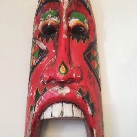 Red Fairground Decorative Mask