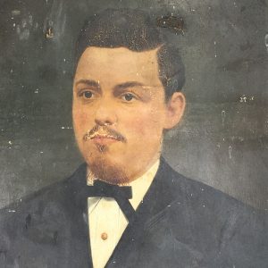 Victorian portrait of a gentleman - oil on canvas