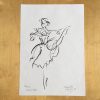Original Charlotte Fawley Ballet drawing of Deborah Bull in Manon Royal Opera House in 1998