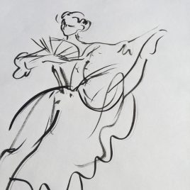 Original Charlotte Fawley Ballet drawings Deborah Bull Manon ROH 1998