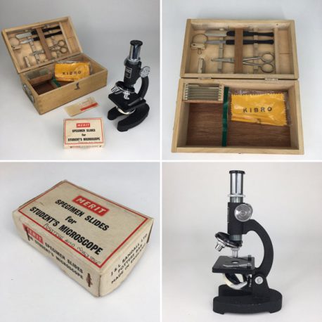 vintage student microscope