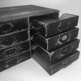 SOLD - bank of 8 drawers