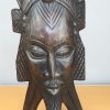 Freestanding African carved wooden mask