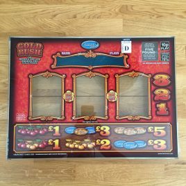 GOLD RUSH fruit machine panel