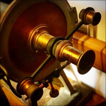 close-up of a Victorian Polariscope