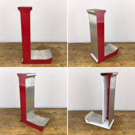 Salvaged Shop Sign Letter L